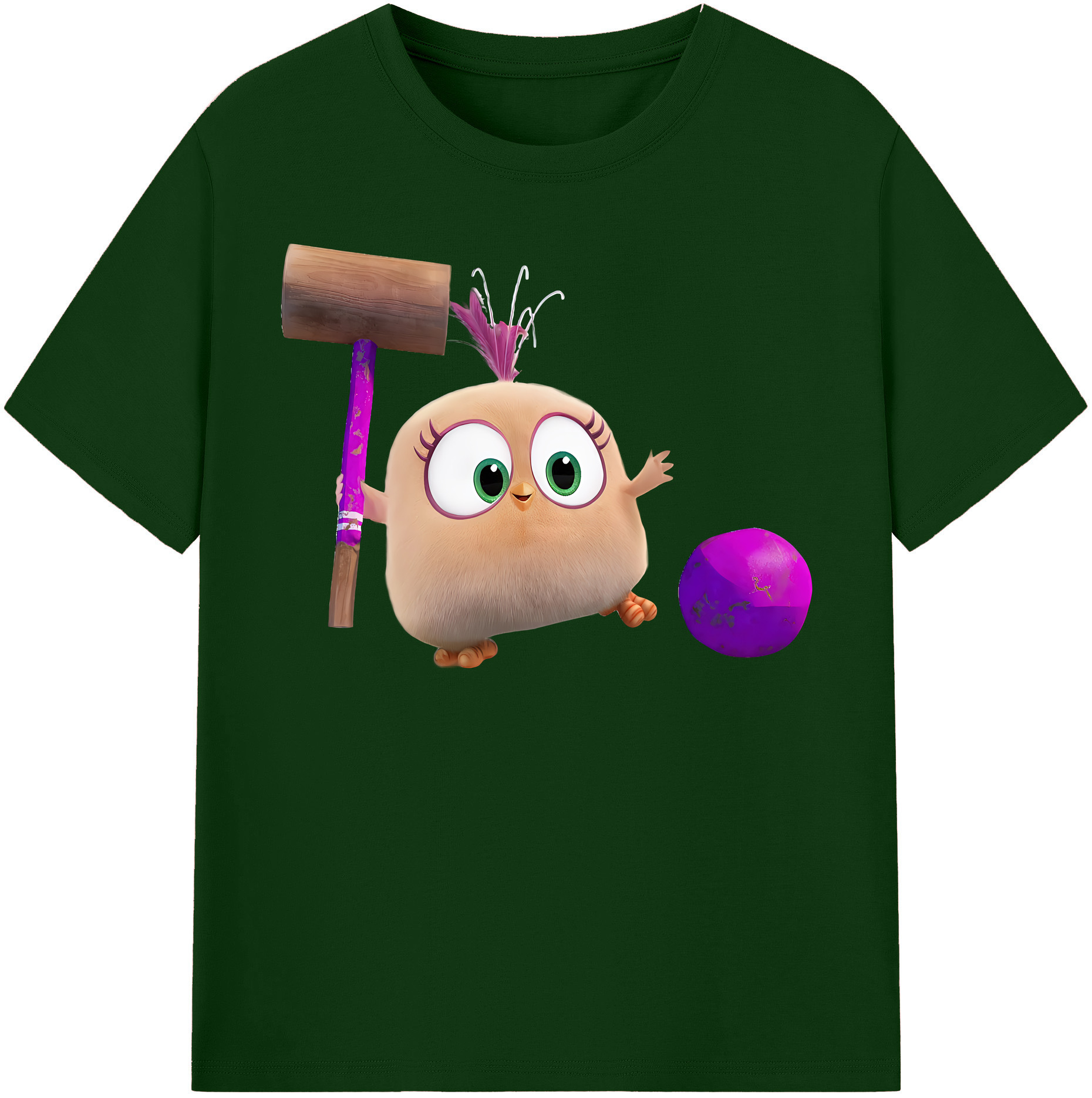 （画像用） Angry Birds アングリーバード 綿100％半袖Tシャツ（フロントプリント）